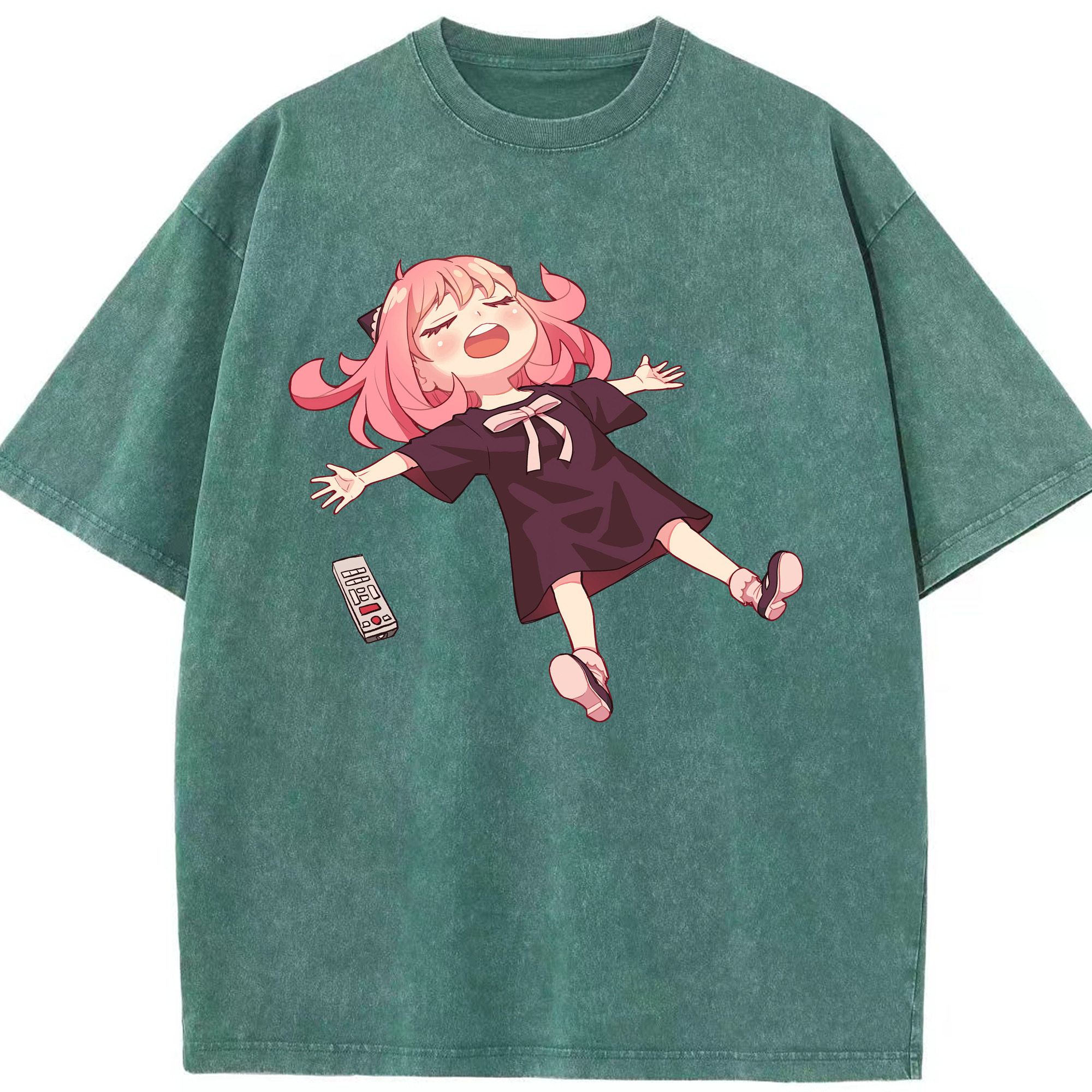 （画像用） SPY×FAMILY间谍家家酒 綿100% ヴィンテージ風 半袖Tシャツ（フロントプリント）